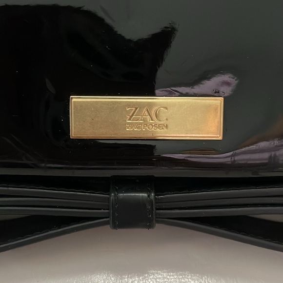 Sleek, Patent Zac Posen Black Wallet - Picture 2 of 6